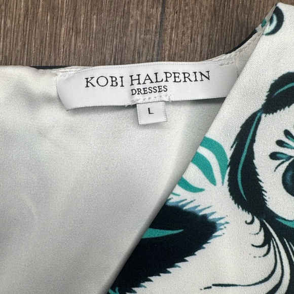 Kobi Halperin Black and White Floral Mini Dress Women’s Size Large - Picture 2 of 11